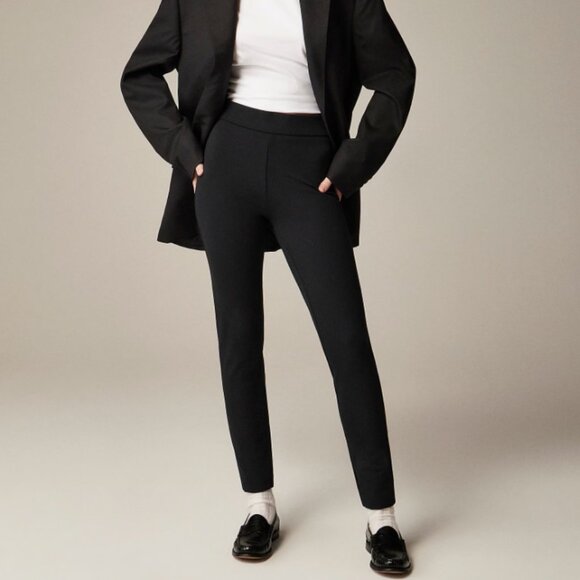 J.Crew Pants - J.Crew Pixie Ponte Zip Back Legging Black Size 4R